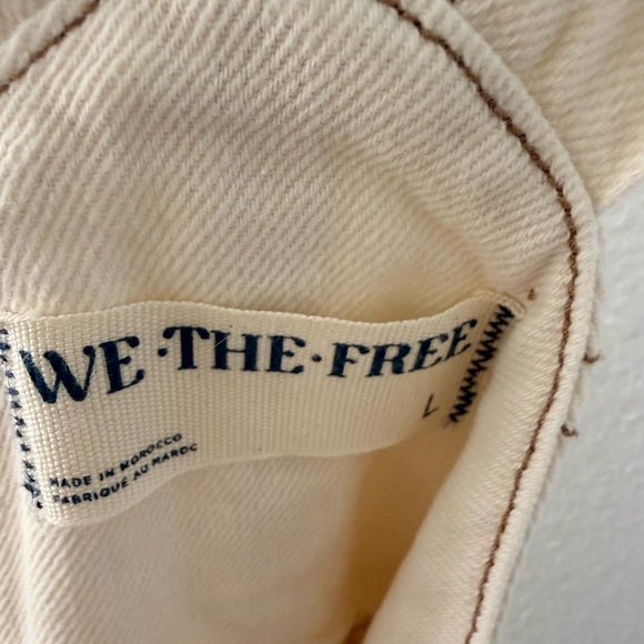 Free people - Women’s Cream Overalls Jeans - we the free - Picture 3 of 4